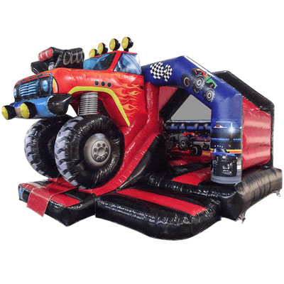 Monster Truck with slide Inflatable Hire
