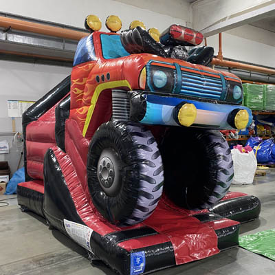 Monster Truck with slide Inflatable Hire Pic 1