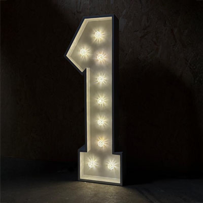 Light Up Number Hire - 1 v2