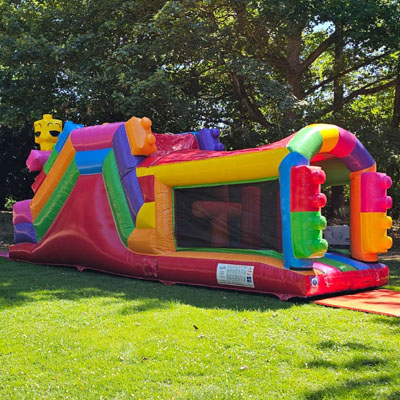 Bouncy Castle Hire - Lego Obstacle course photo